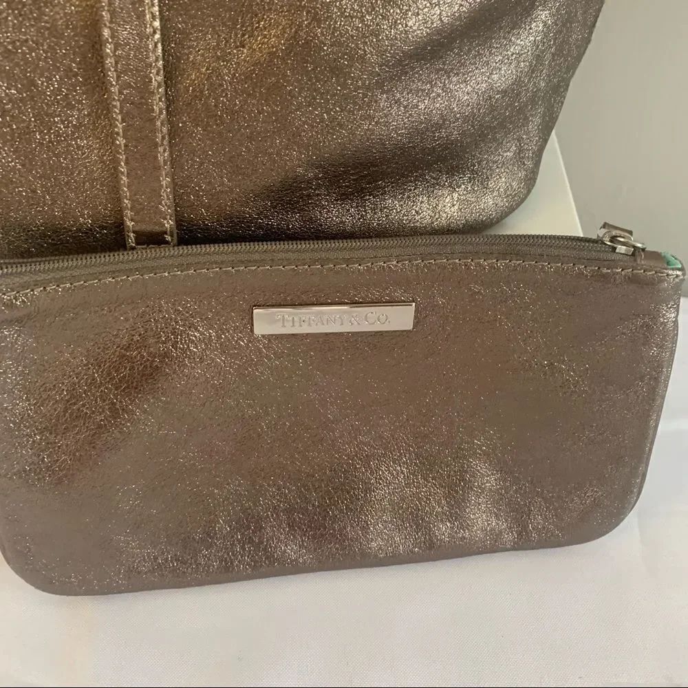 Tiffany & Co. Reversible Pewter Suede/Leather - Picture 4 of 12